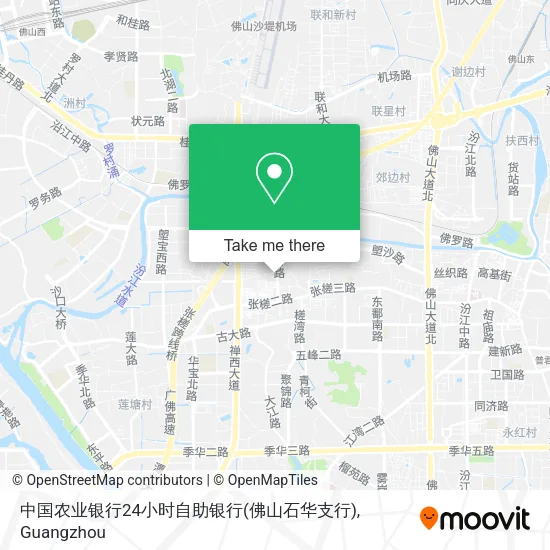 中国农业银行24小时自助银行(佛山石华支行) map