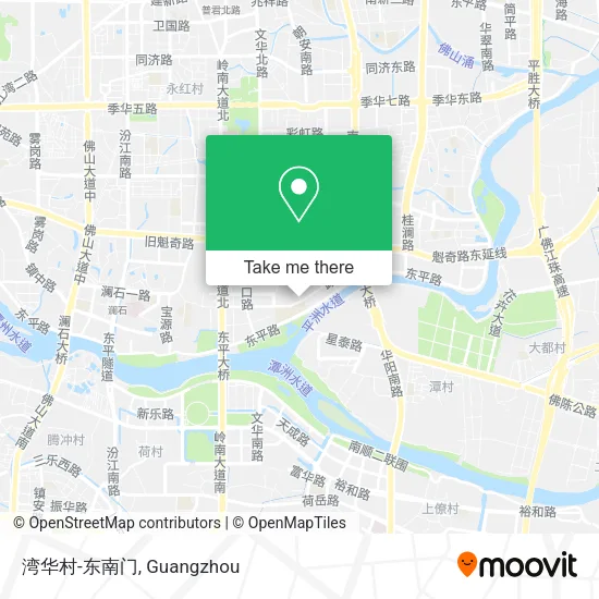 湾华村-东南门 map