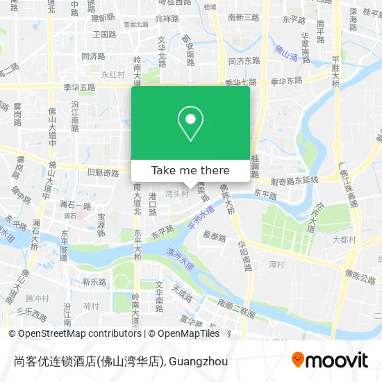 尚客优连锁酒店(佛山湾华店) map