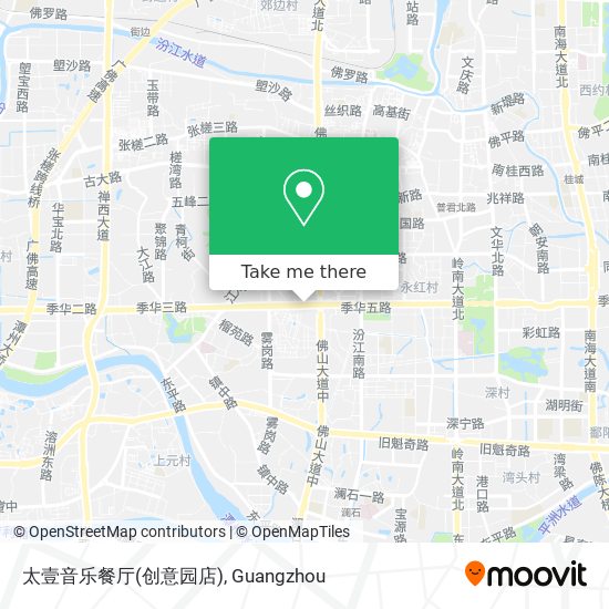 太壹音乐餐厅(创意园店) map