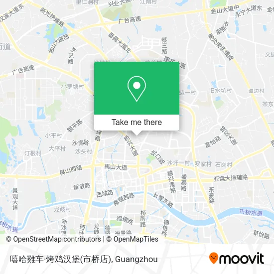 嘻哈雞车·烤鸡汉堡(市桥店) map