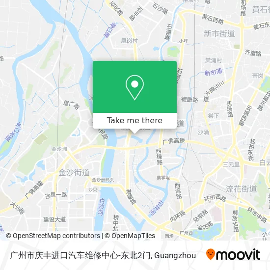 广州市庆丰进口汽车维修中心-东北2门 map