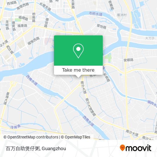 百万自助煲仔粥 map