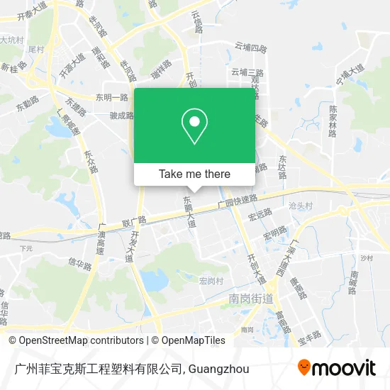 广州菲宝克斯工程塑料有限公司 map