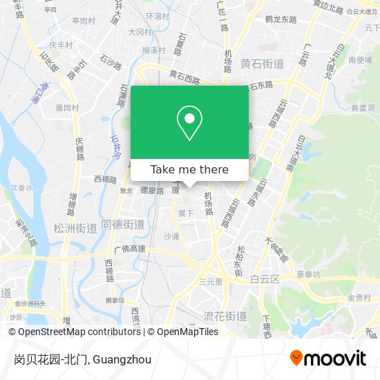 岗贝花园-北门 map