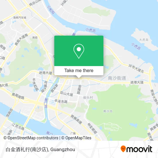 白金酒礼行(南沙店) map