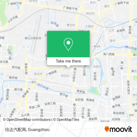 信达汽配商 map