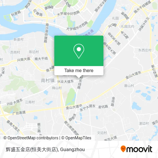 辉盛五金店(恒美大街店) map