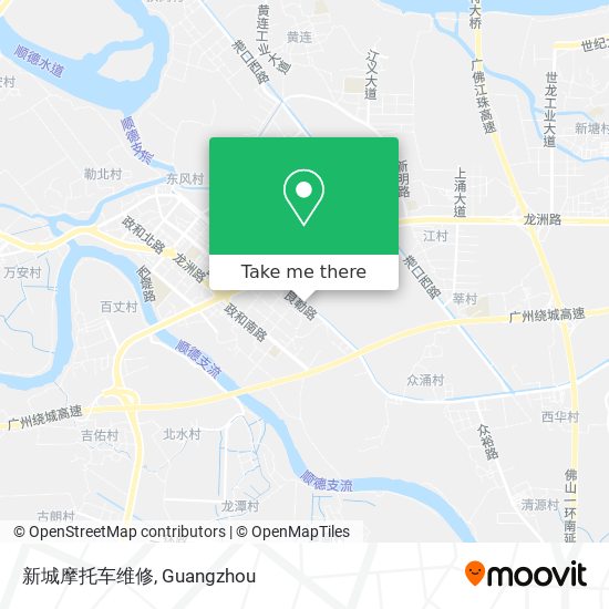 新城摩托车维修 map