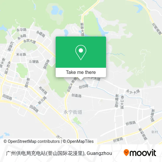 广州供电局充电站(誉山国际花漫里) map