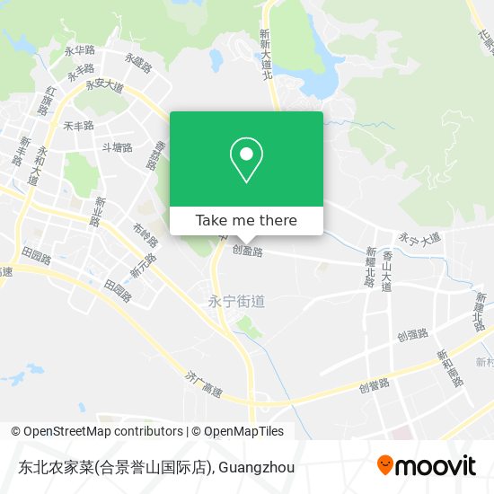 东北农家菜(合景誉山国际店) map