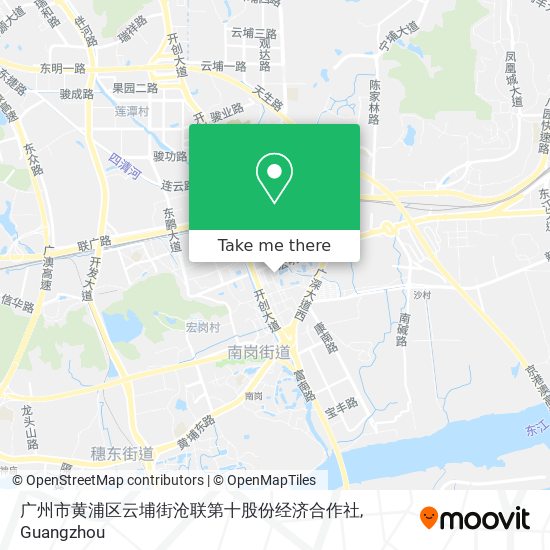广州市黄浦区云埔街沧联第十股份经济合作社 map