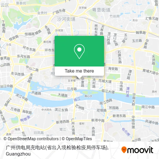 广州供电局充电站(省出入境检验检疫局停车场) map