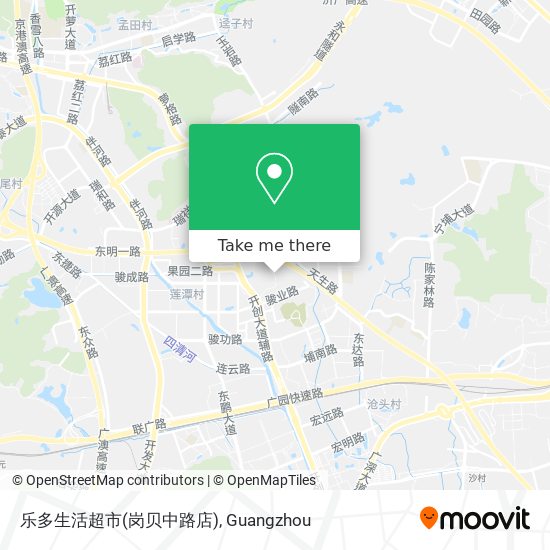 乐多生活超市(岗贝中路店) map