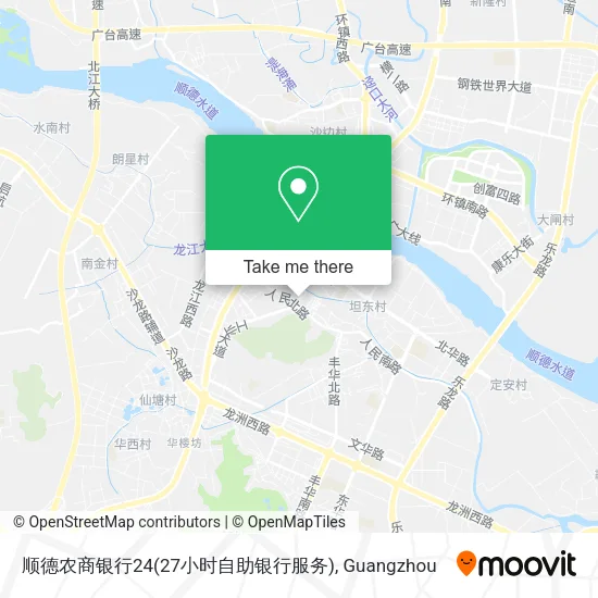 顺德农商银行24(27小时自助银行服务) map