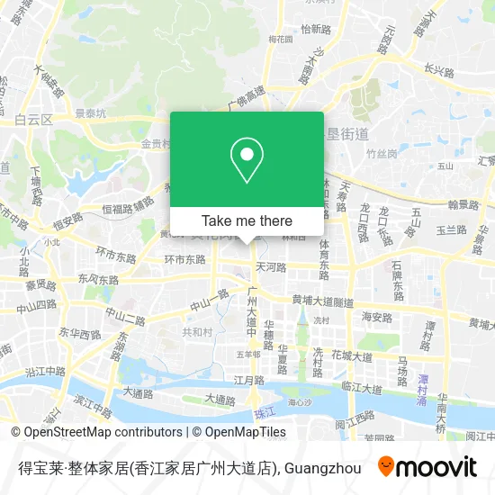 得宝莱·整体家居(香江家居广州大道店) map