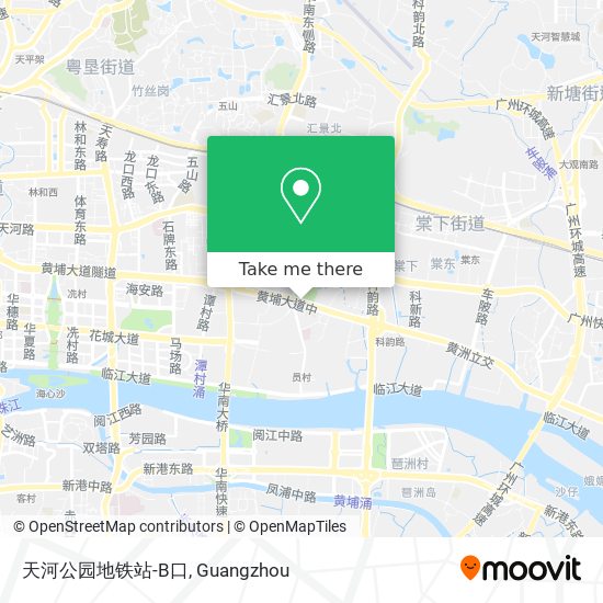 天河公园地铁站-B口 map