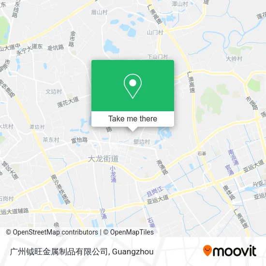 广州钺旺金属制品有限公司 map