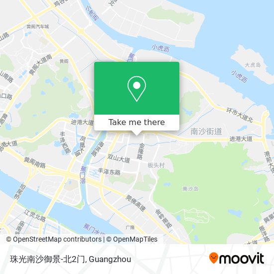 珠光南沙御景-北2门 map