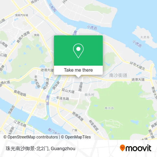 珠光南沙御景-北2门 map