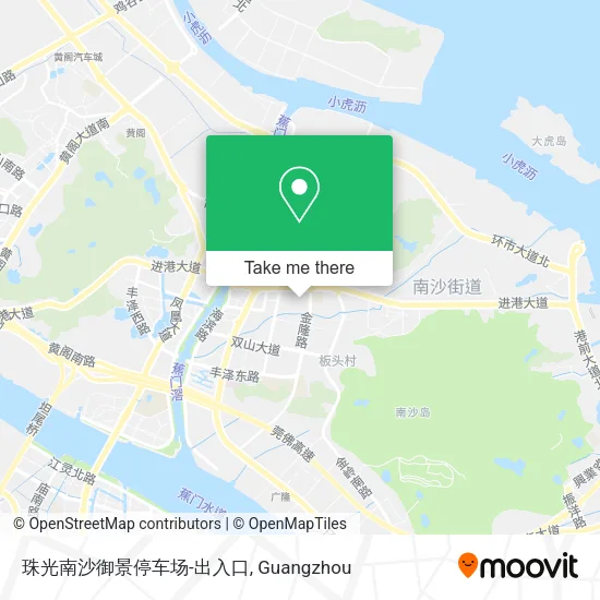 珠光南沙御景停车场-出入口 map