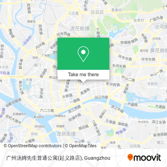 广州汤姆先生普通公寓(起义路店) map