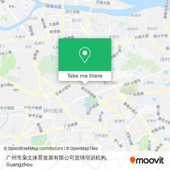 广州市枭文体育发展有限公司篮球培训机构 map