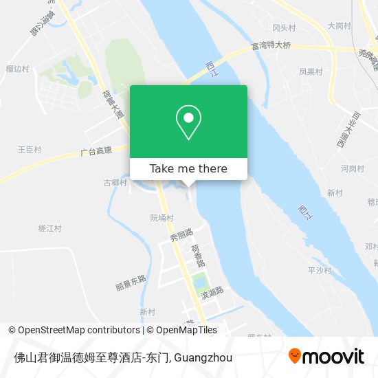 佛山君御温德姆至尊酒店-东门 map