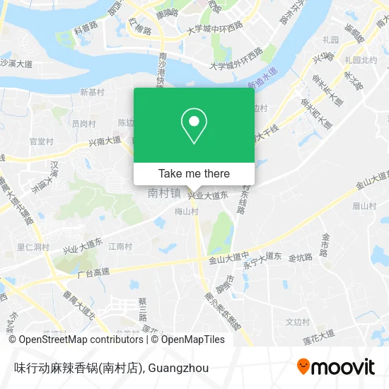 味行动麻辣香锅(南村店) map
