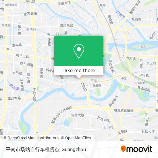 平南市场站自行车租赁点 map