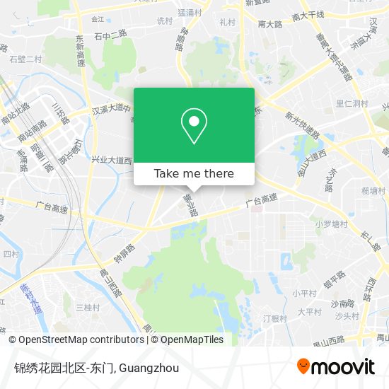 锦绣花园北区-东门 map