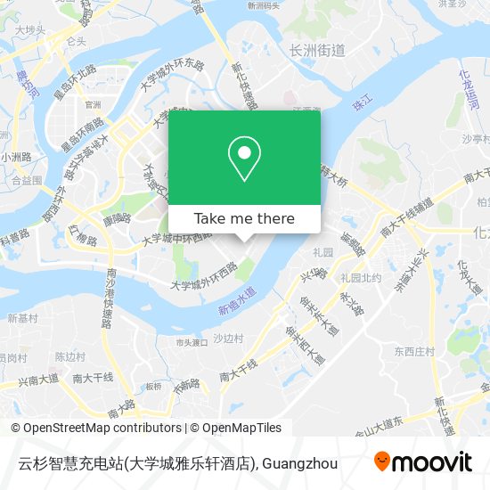 云杉智慧充电站(大学城雅乐轩酒店) map