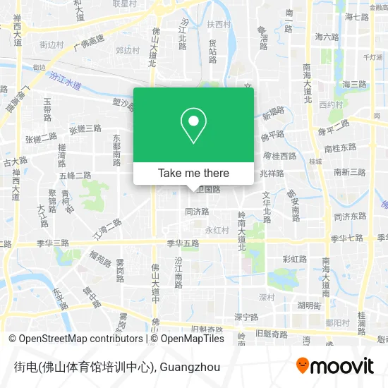 街电(佛山体育馆培训中心) map