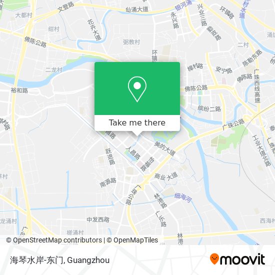海琴水岸-东门 map
