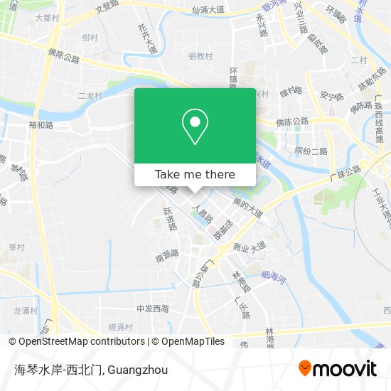 海琴水岸-西北门 map