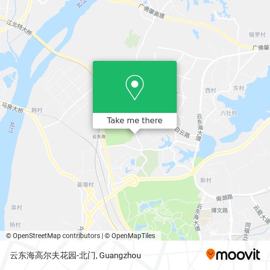 云东海高尔夫花园-北门 map