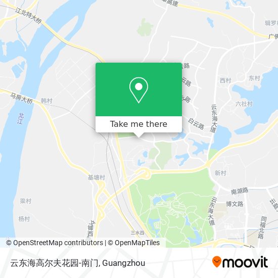 云东海高尔夫花园-南门 map