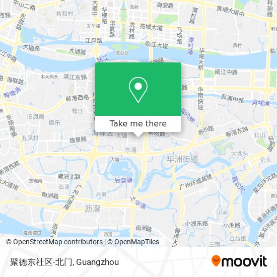聚德东社区-北门 map