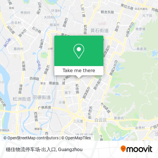 穗佳物流停车场-出入口 map