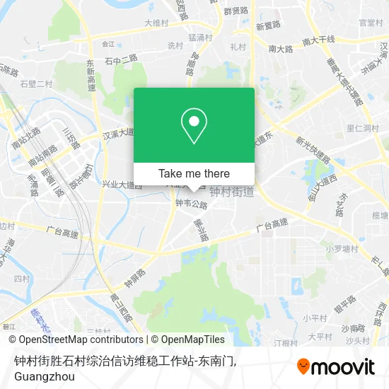 钟村街胜石村综治信访维稳工作站-东南门 map
