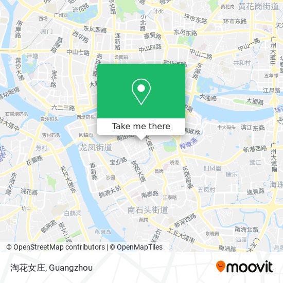 淘花女庄 map