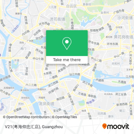 V21(粤海仰忠汇店) map