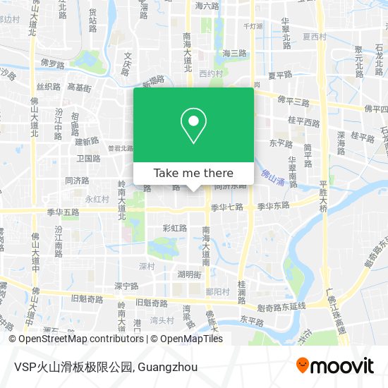 VSP火山滑板极限公园 map