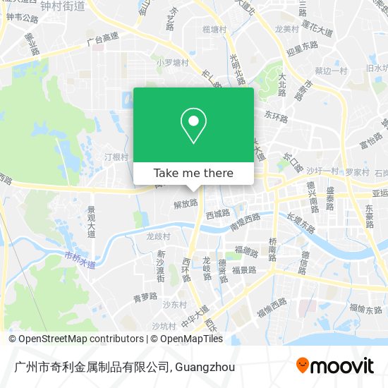 广州市奇利金属制品有限公司 map