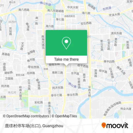 鹿璟村停车场(出口) map