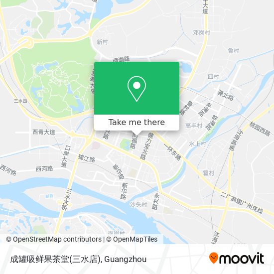 成罐吸鲜果茶堂(三水店) map