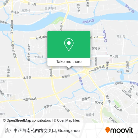 滨江中路与南苑西路交叉口 map