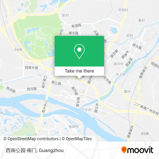 西南公园-南门 map