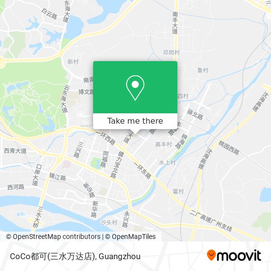 CoCo都可(三水万达店) map