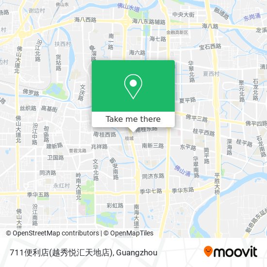 711便利店(越秀悦汇天地店) map